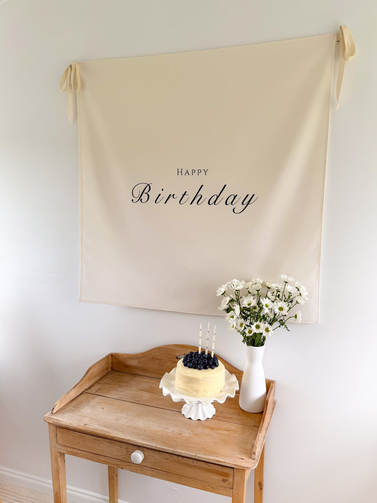 The Birthday Banner - Cursive