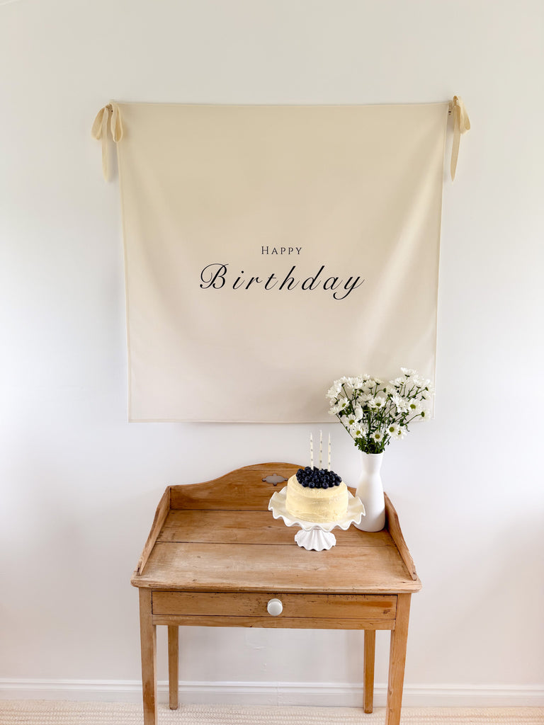 The Birthday Banner - Cursive