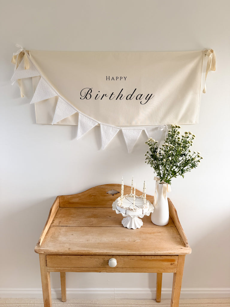 The Birthday Banner - Cursive
