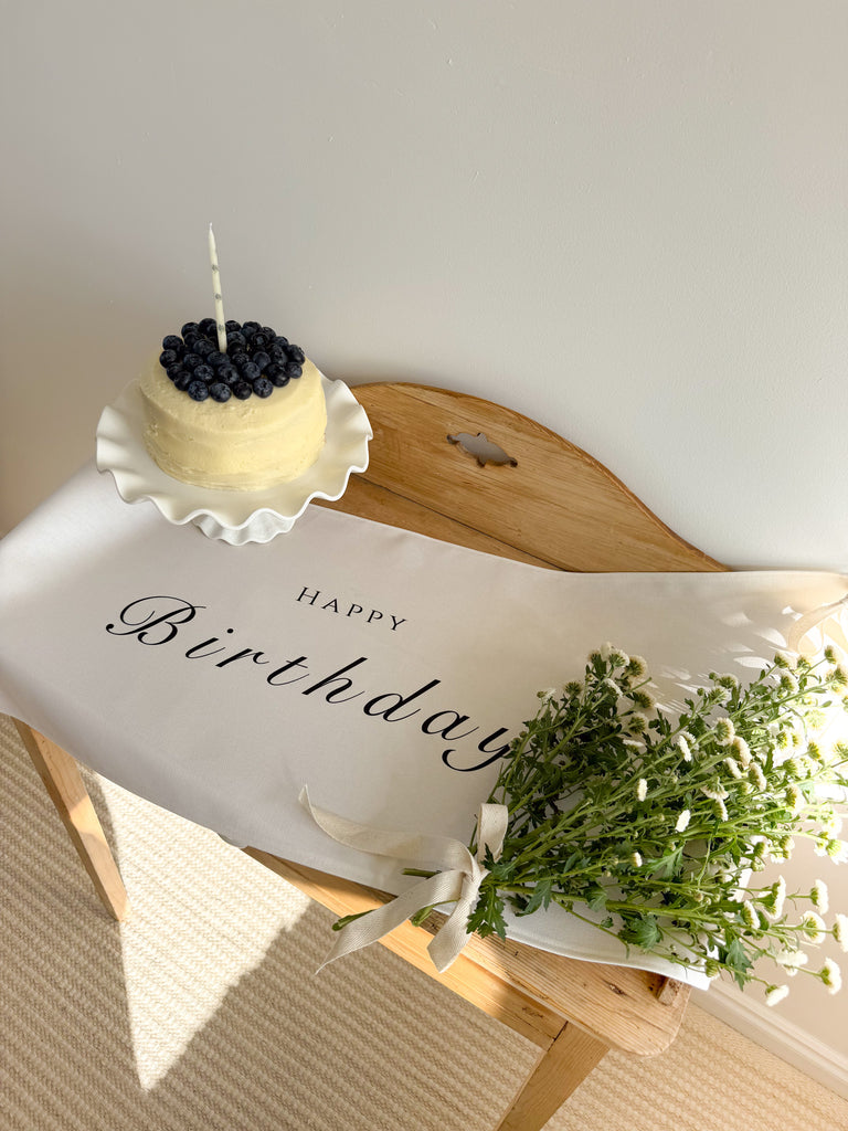 The Birthday Banner - Cursive