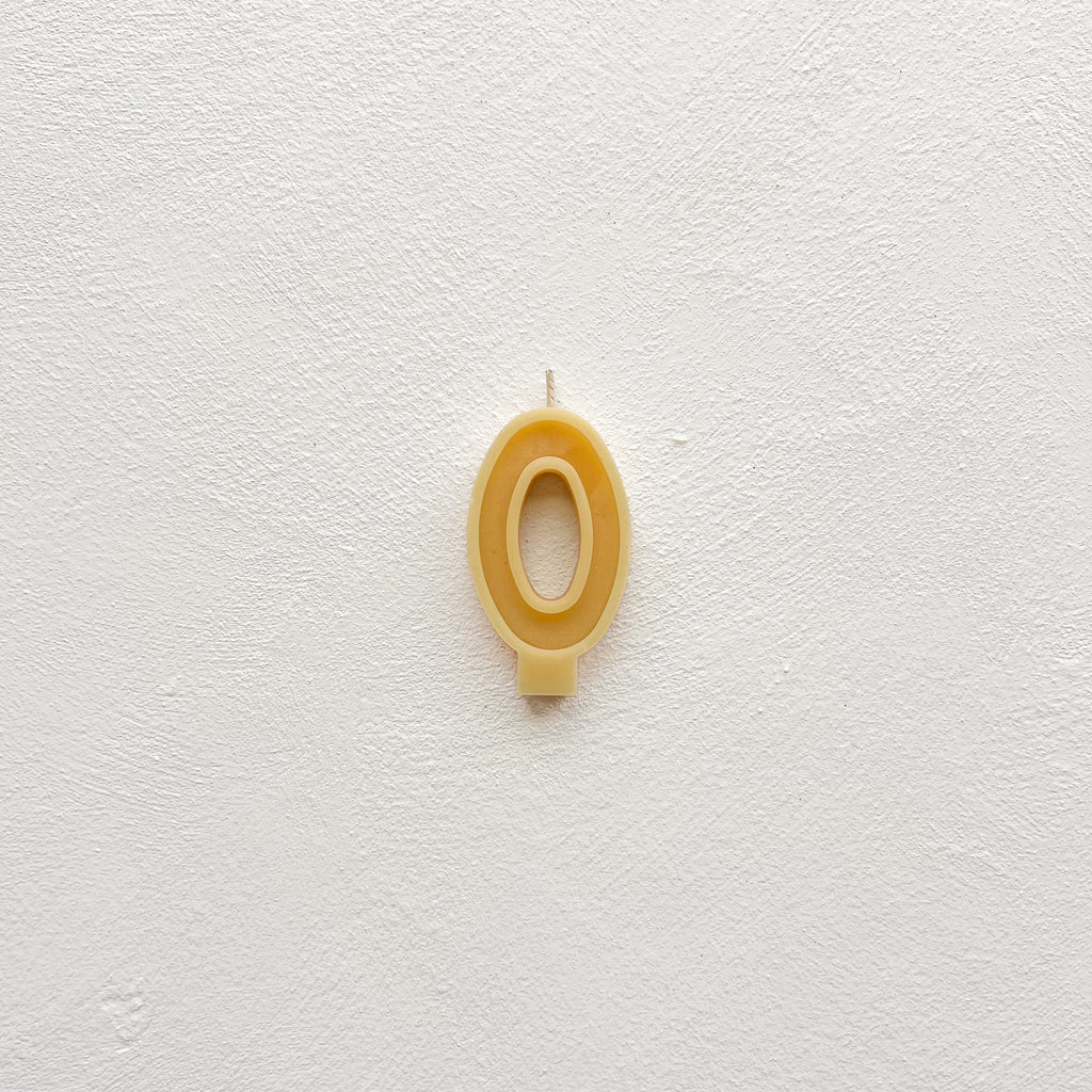 Beeswax Number Candles