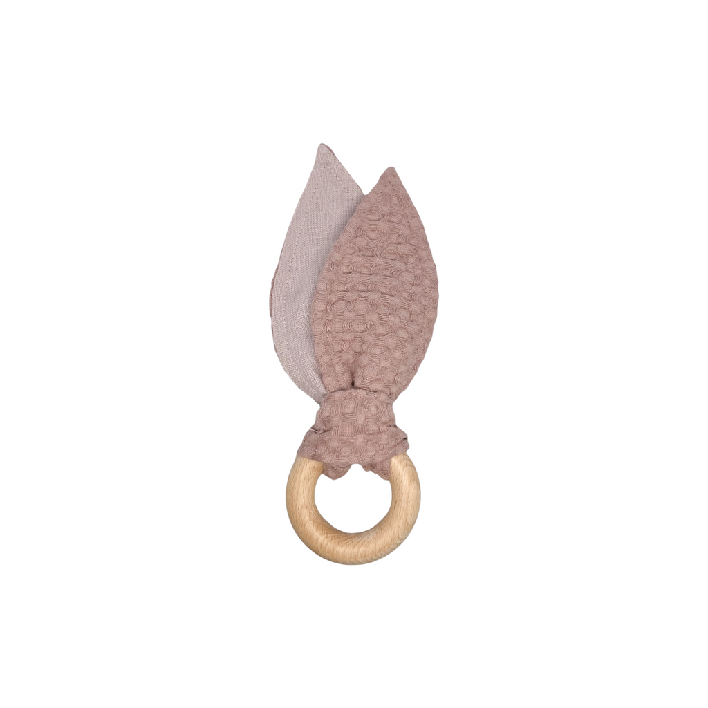 Linen Waffle Bunny Ring