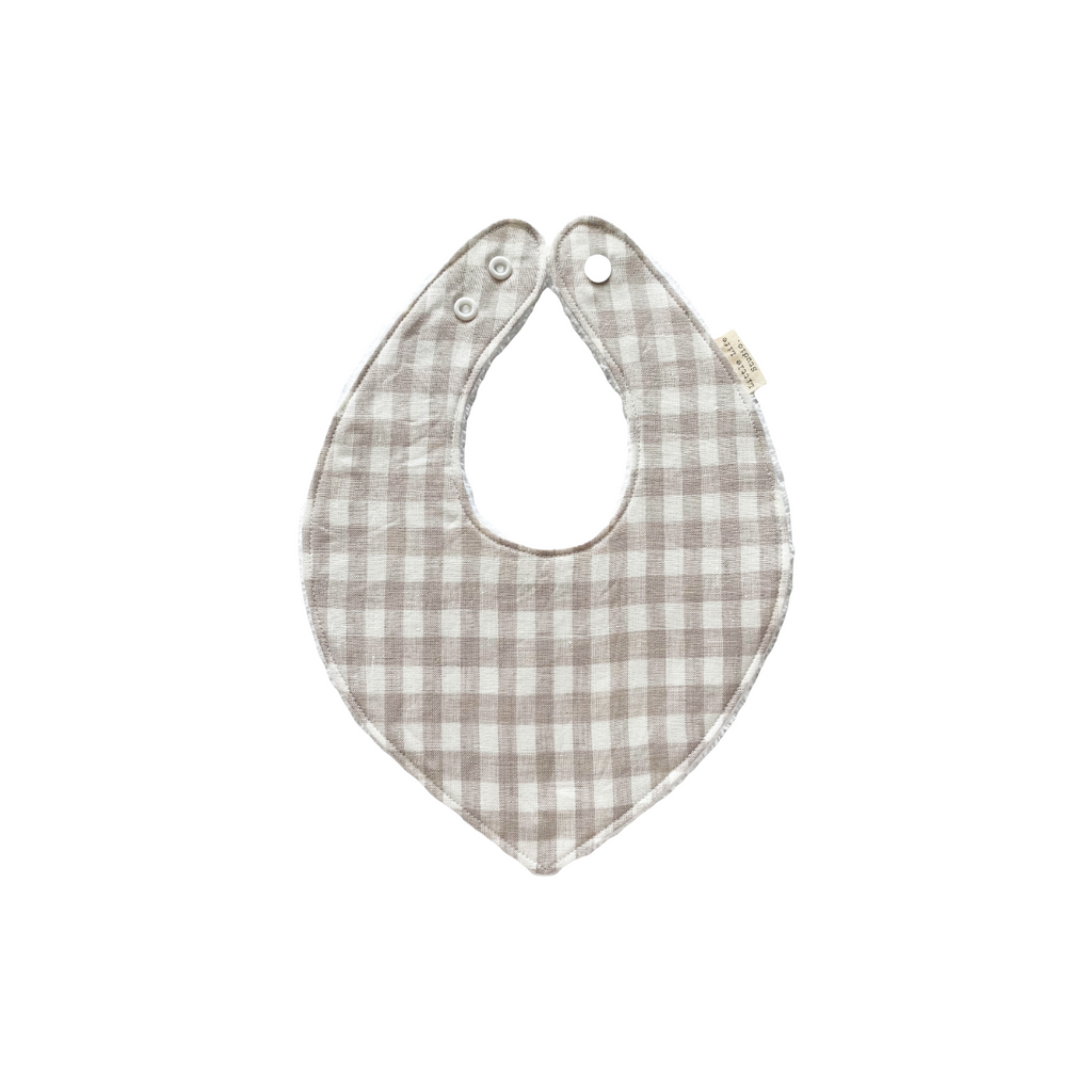 Printed Gingham Dribble Bib