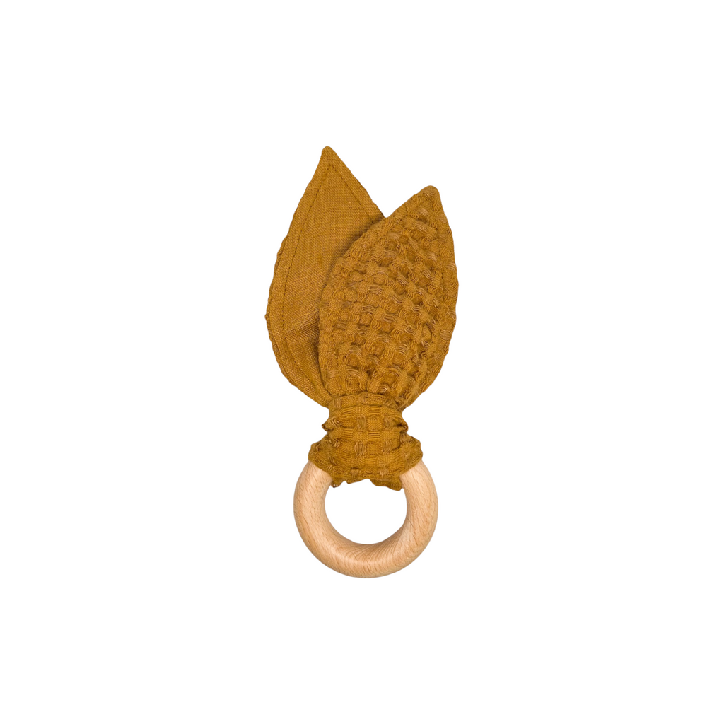 Linen Waffle Bunny Ring