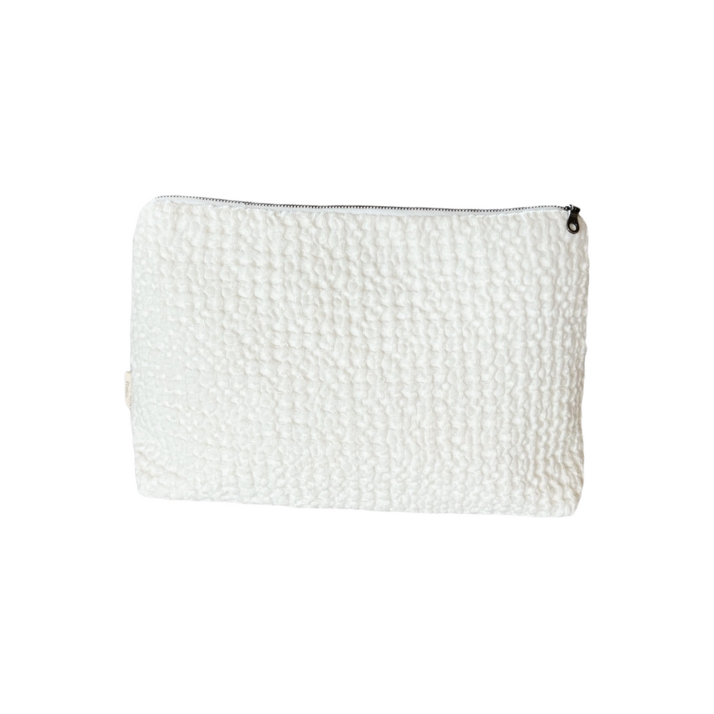 Linen Waffle Nappy Clutch