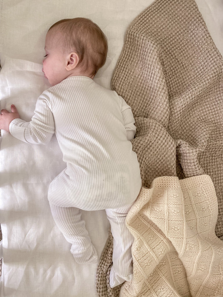 Linen Waffle Blanket